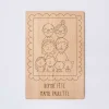 Cadre personnalisé bois gravé 15x10 cm avec support - édition spéciale "Famille"
