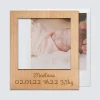 Cadre polaroïd personnalisé gravé bois aimanté grand format 92x108 mm