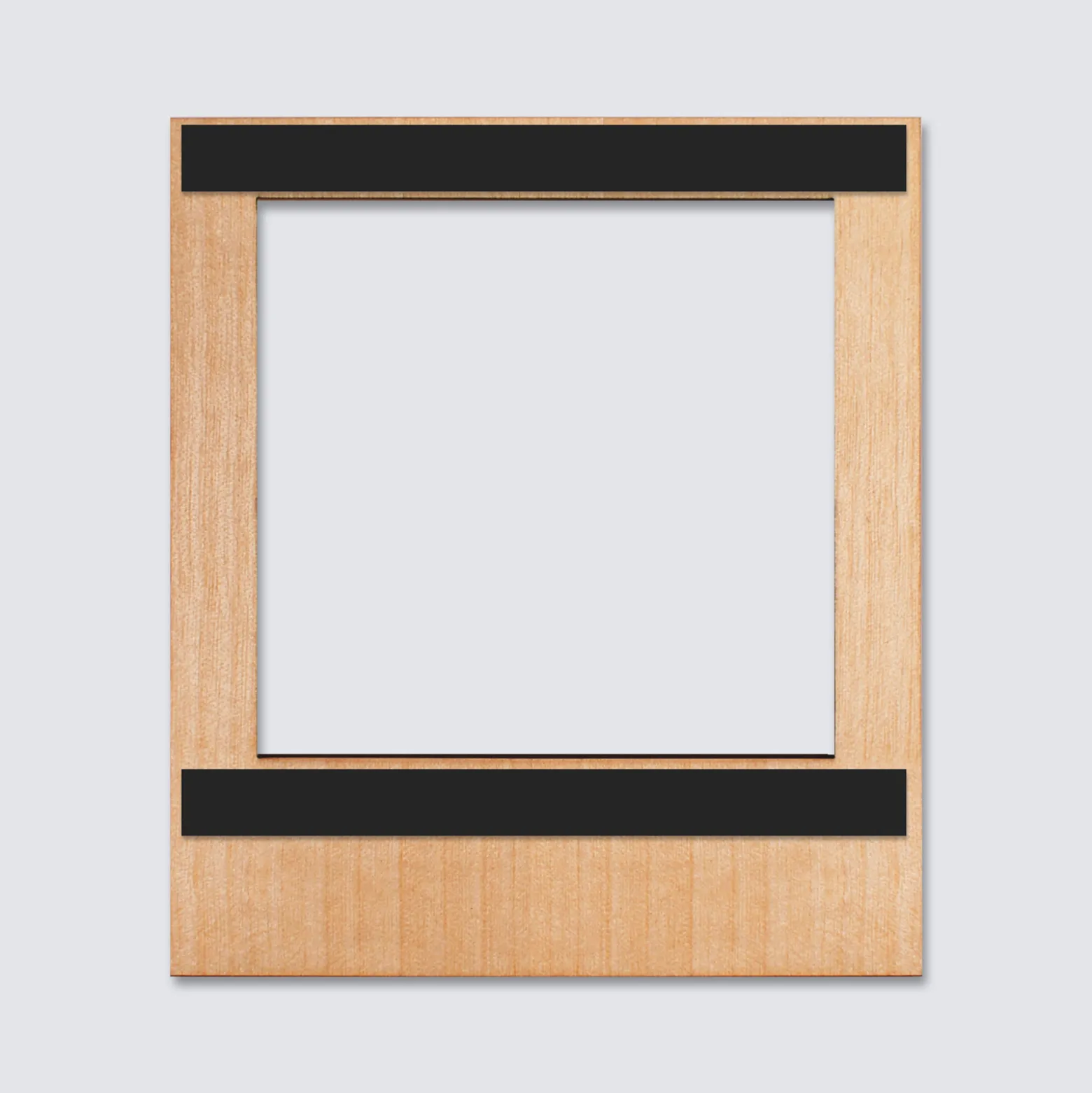 Cadre polaroïd Spotify personnalisé gravé bois aimanté grand format 92x108 mm