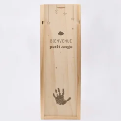 Caisse de champagne bois couvercle gravé - Edition spéciale 
