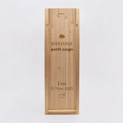 Caisse de vin bois couvercle gravé - Edition spéciale