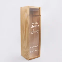 Caisse de vin bois couvercle gravé - Edition spéciale