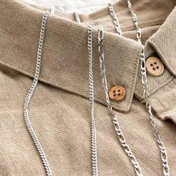 Chaîne gourmette argent
