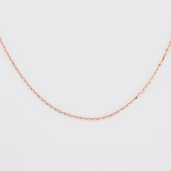 Chaîne maille plaqué or rose