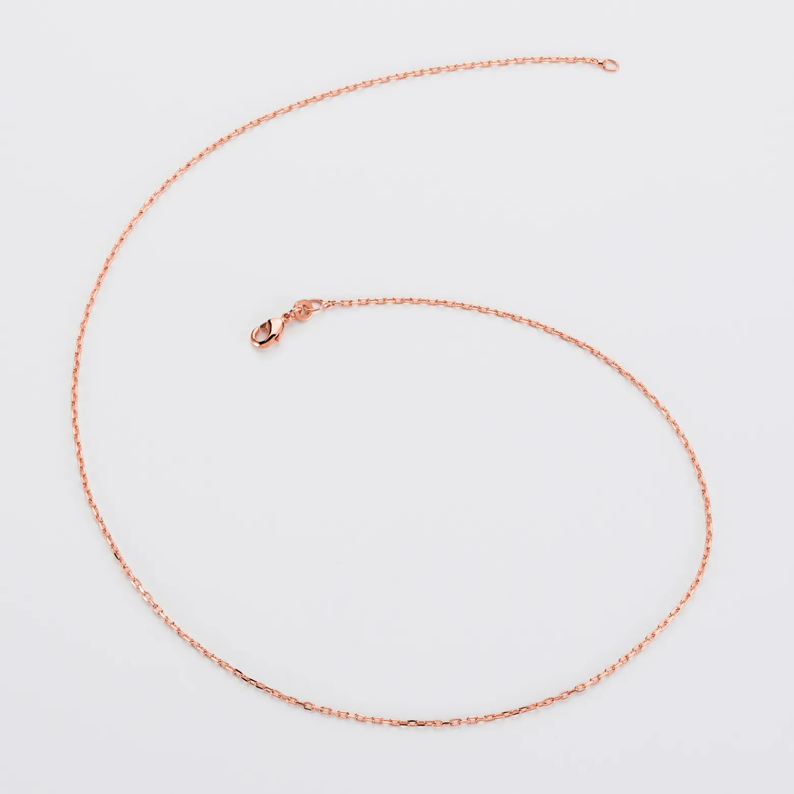 Chaîne maille plaqué or rose
