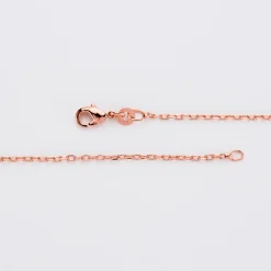 Chaîne maille plaqué or rose