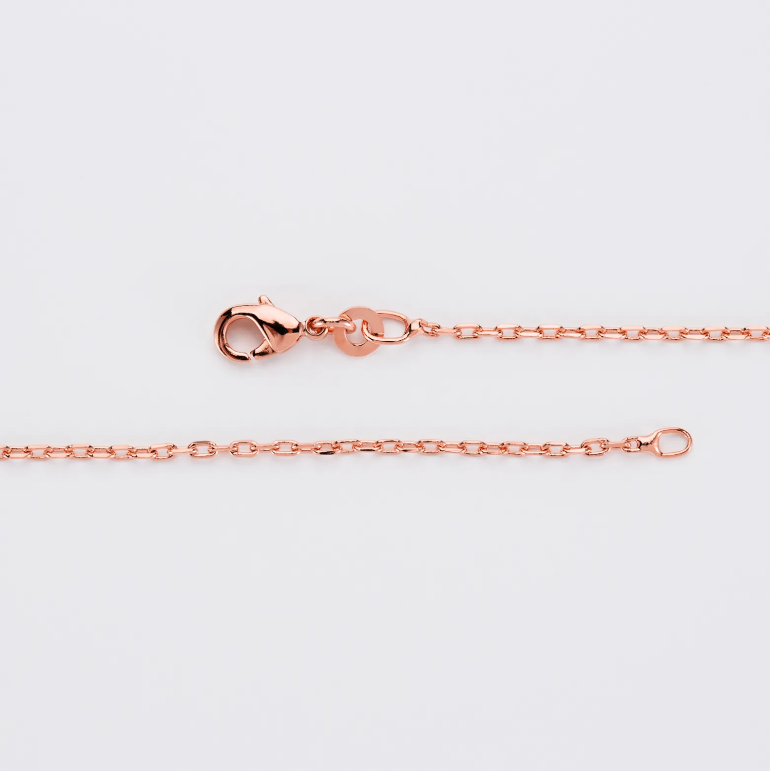 Chaîne maille plaqué or rose