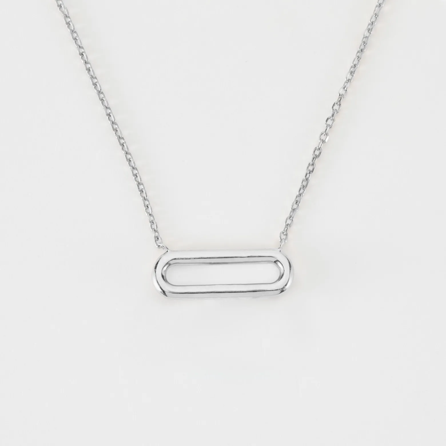 Chaîne ovale ouvert argent