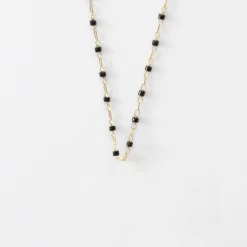 Chaîne plaqué or perles de Miyuki colorées