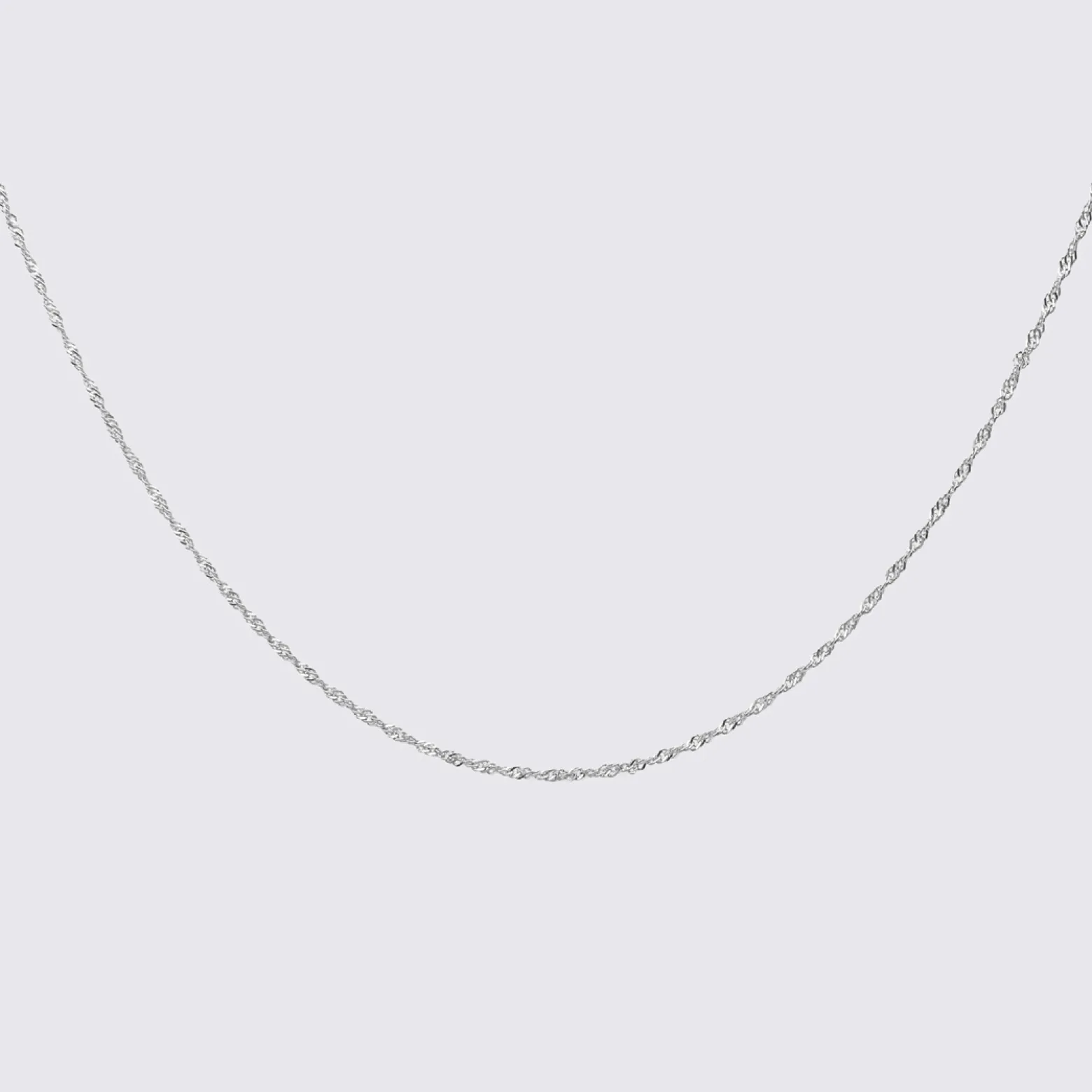 Chaîne Singapour maille argent