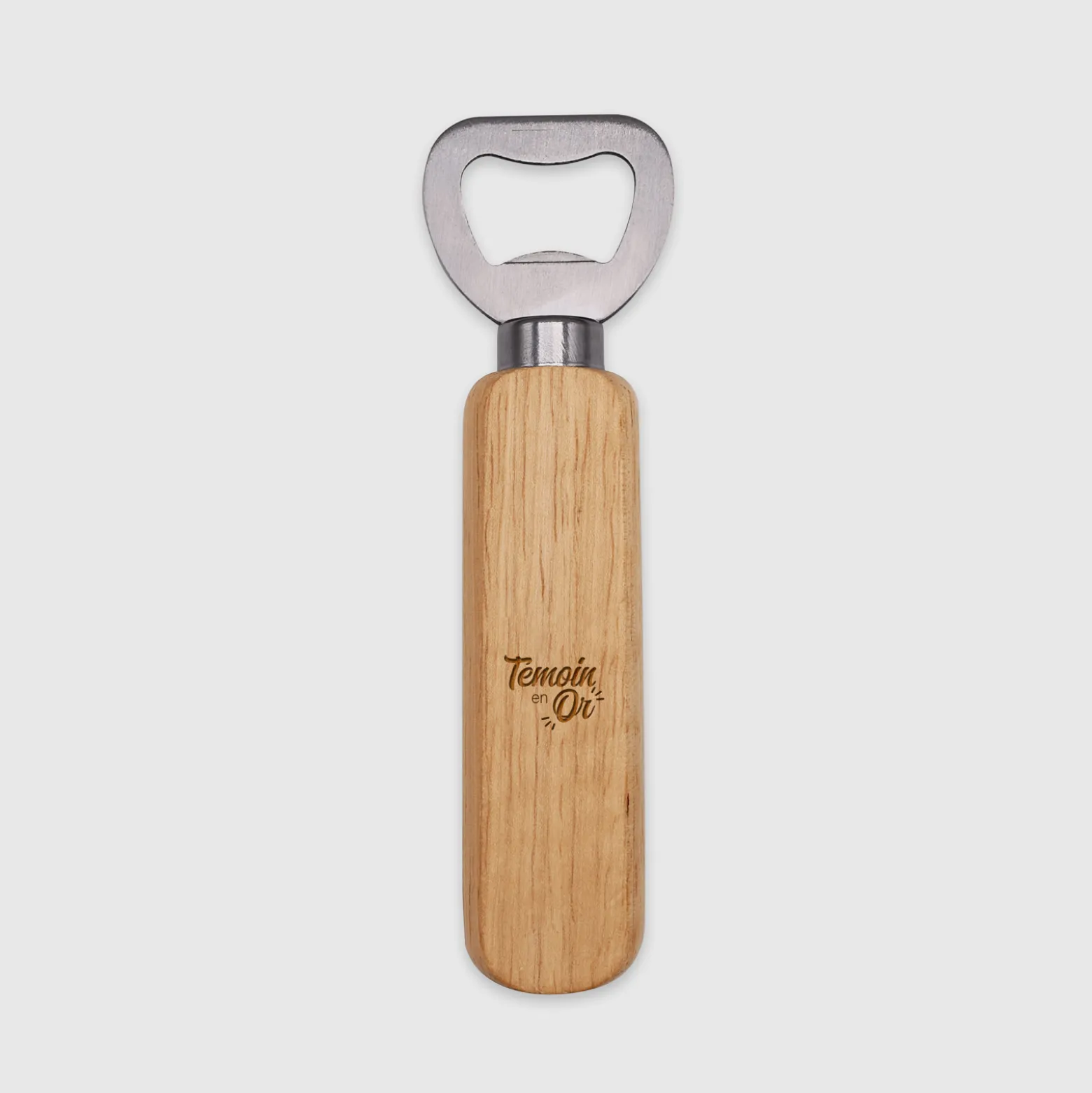 Décapsuleur témoin homme personnalisé bois bambou