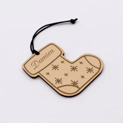 Décoration de Noël personnalisée bois gravé