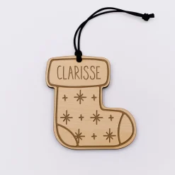 Décoration de Noël personnalisée bois gravé