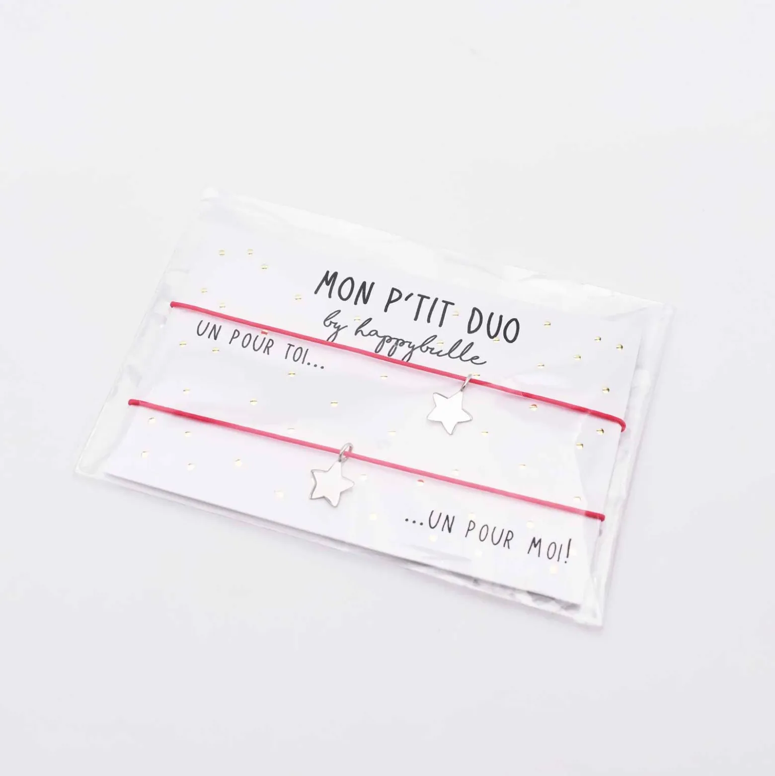 Duo de bracelets argent "Petite étoile"