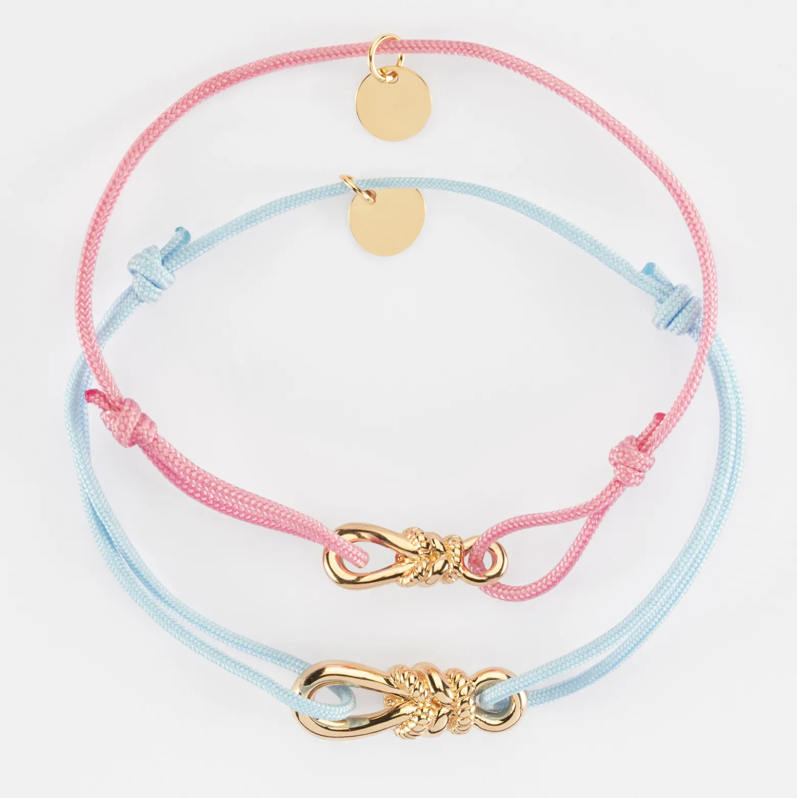 Duo de bracelets femme enfant "Le lien" plaqué or - HappyBulle x Lilylovesfashion