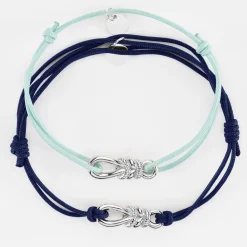Duo de bracelets homme femme "Le lien" argent - HappyBulle x Lilylovesfashion