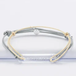 Duo de bracelets inséparables médailles gravées acrylique - Edition spéciale