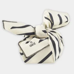 Furoshiki zèbre coton bio 52x52cm - Avril