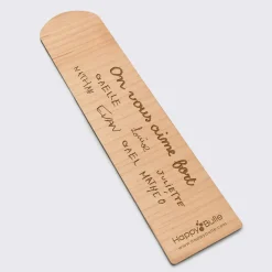 Marque page personnalisé bois gravé - Edition spéciale
