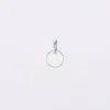 Mini-charm anneau collection Chapitre médaille gravée argent 10 mm