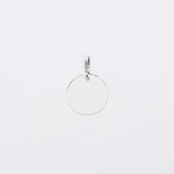 Mini-charm anneau collection Chapitre médaille gravée argent 15 mm