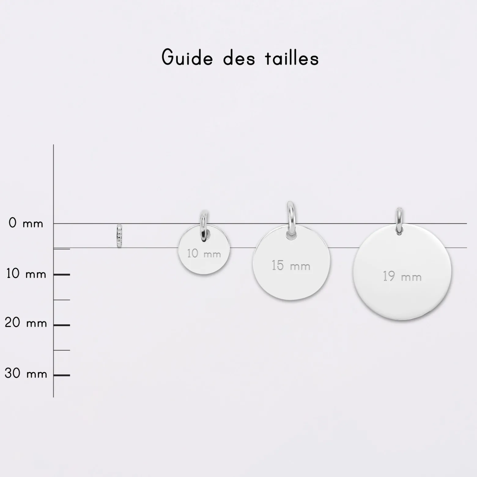 Mini-charm anneau dentelé collection Chapitre argent