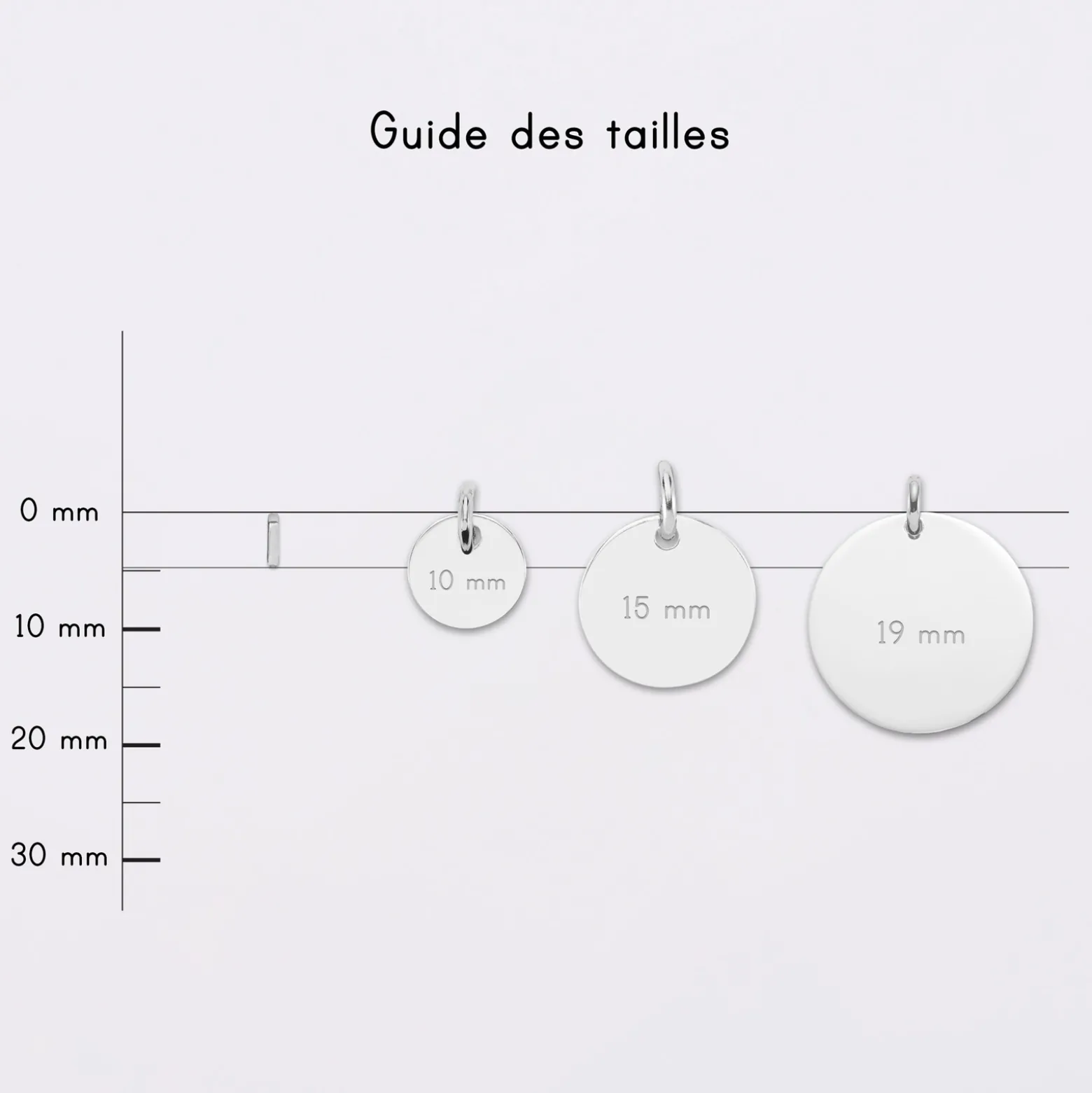 Mini-charm anneau simple collection Chapitre argent