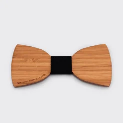 Noeud papillon personnalisé gravé bois classique