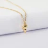 Pendentif coquillage scalaire plaqué or 12 mm