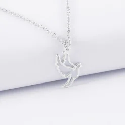 Pendentif enfant colombe argent 18 mm