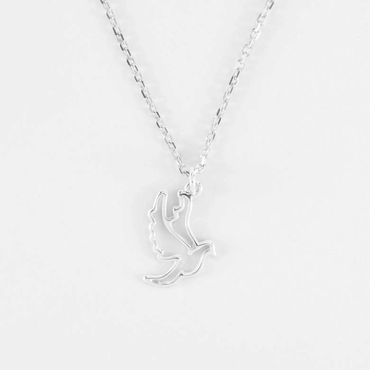 Pendentif enfant colombe argent 18 mm