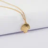 Pendentif enfant coquillage coque plaqué or 13 mm