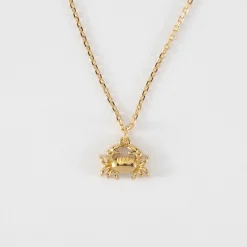 Pendentif enfant crabe plaqué or 7x12 mm