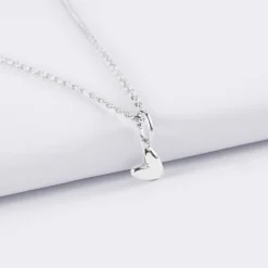 Pendentif enfant petit coeur bombé argent 7 mm - HappyBulle x Atelier Wagram