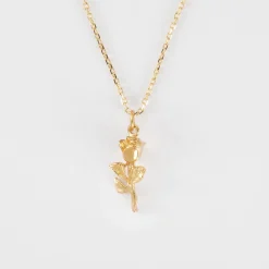 Pendentif enfant rose plaqué or 19 mm
