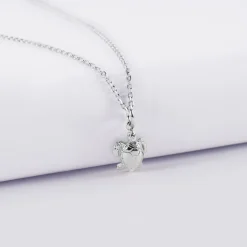 Pendentif enfant tortue argent 10 mm