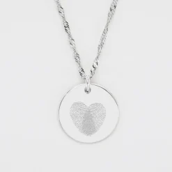 Pendentif EVJF personnalisé médaille gravée argent 19 mm