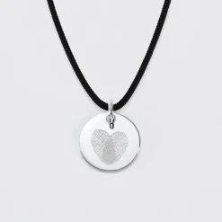 Pendentif EVJF personnalisé médaille gravée argent 15 mm