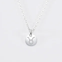 Pendentif initiale personnalisé médaille gravée argent 10 mm - Edition spéciale Astro