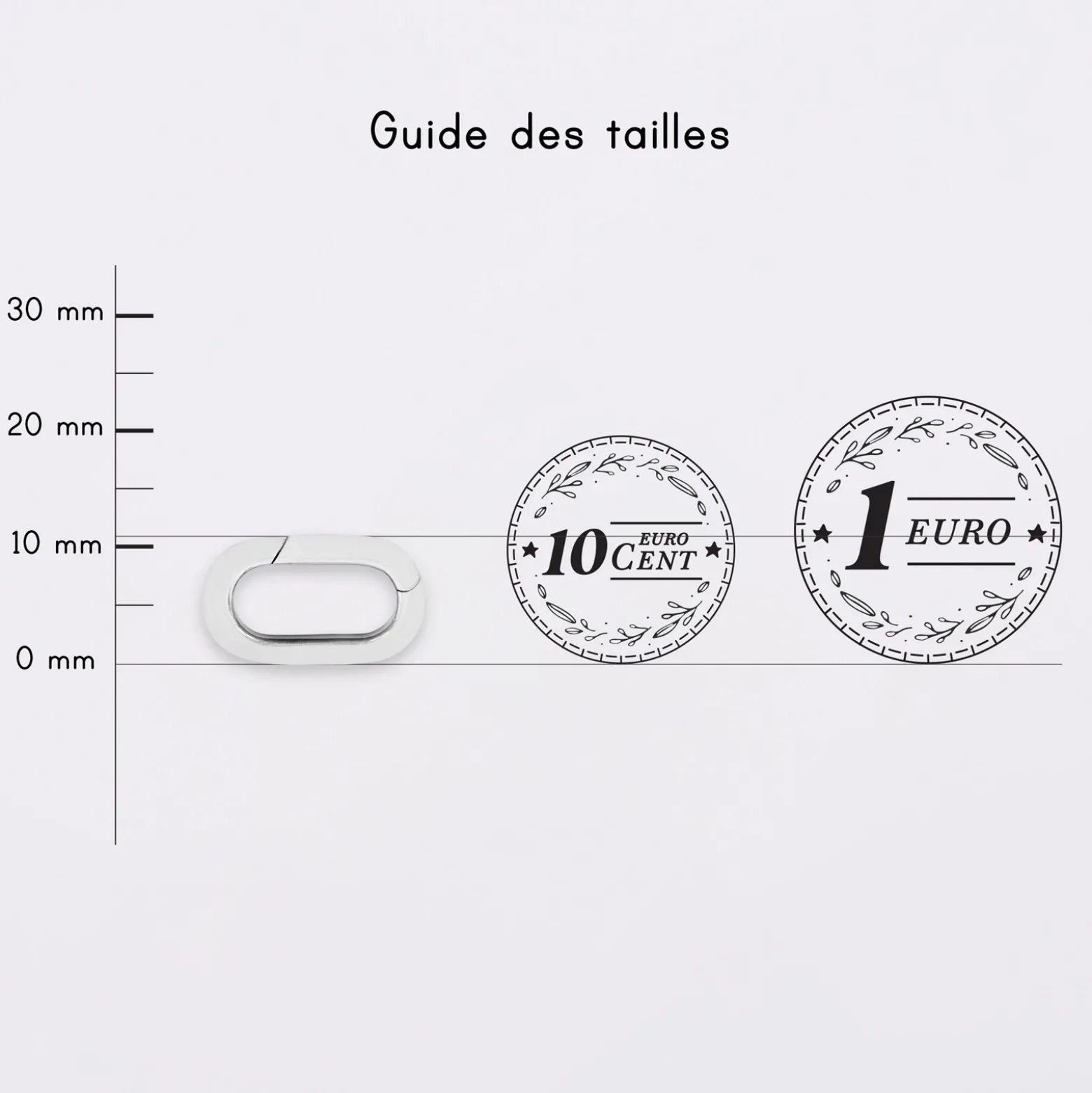 Pendentif personnalisé collection Chapitre mousqueton 11x19 mm argent - à composer