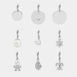 Pendentif personnalisé collection Chapitre mousqueton 11x19 mm argent - à composer