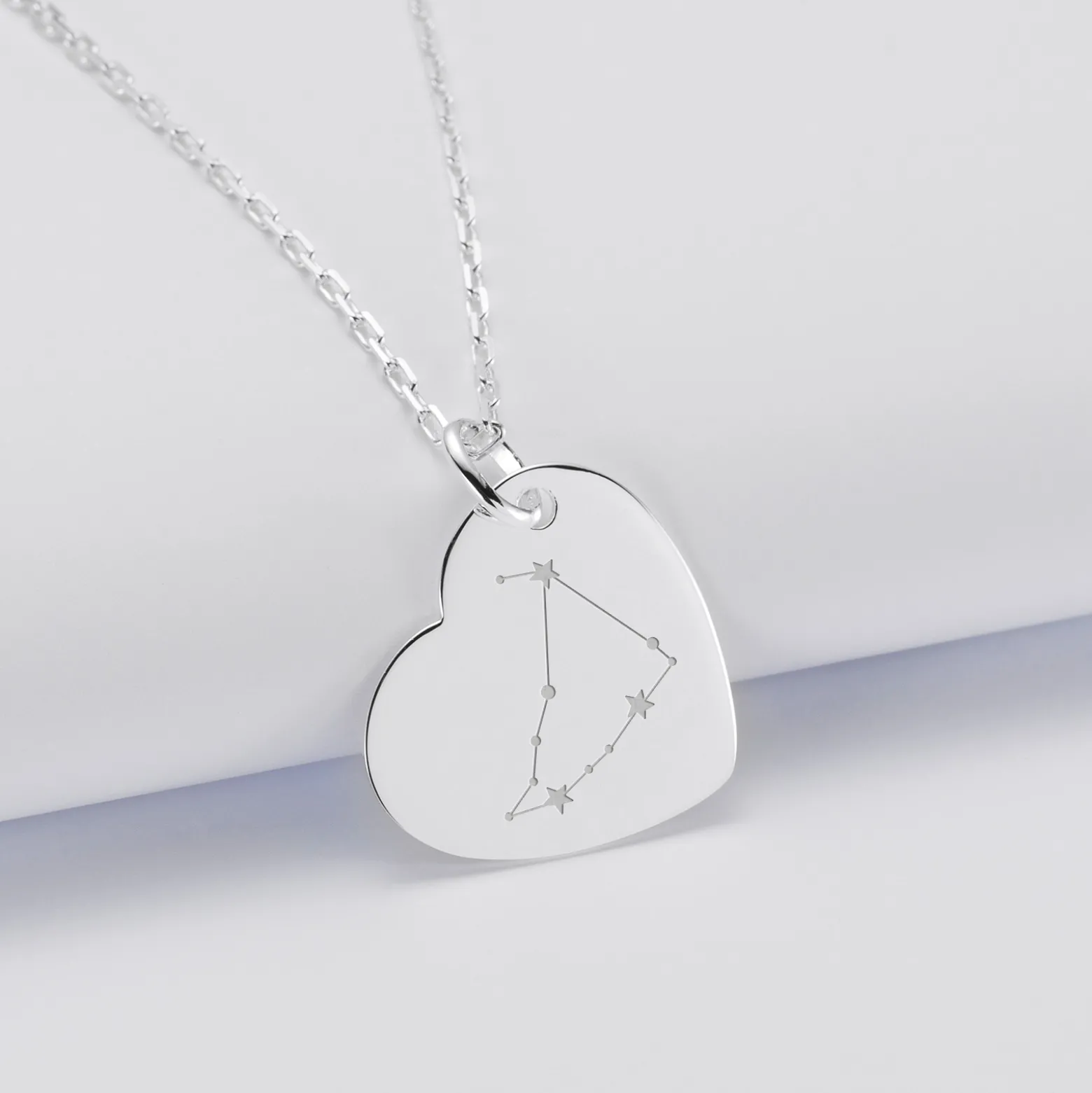 Pendentif personnalisé médaille gravée argent coeur 19x21mm