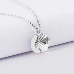 Pendentif personnalisé médaille gravée argent 15 mm et breloque(s) summer - à composer