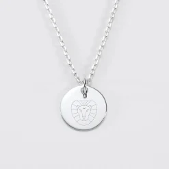 Pendentif personnalisé médaille gravée argent 15 mm - Edition spéciale Astro