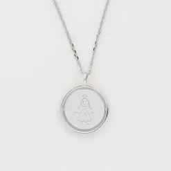 Pendentif personnalisé médaille réversible Eternelle gravée argent 18 mm - HappyBulle x Capucine