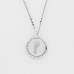 Pendentif personnalisé médaille réversible Eternelle gravée argent 18 mm - HappyBulle x Capucine
