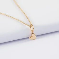 Pendentif petit coeur bombé plaqué or 7 mm - HappyBulle x Atelier Wagram