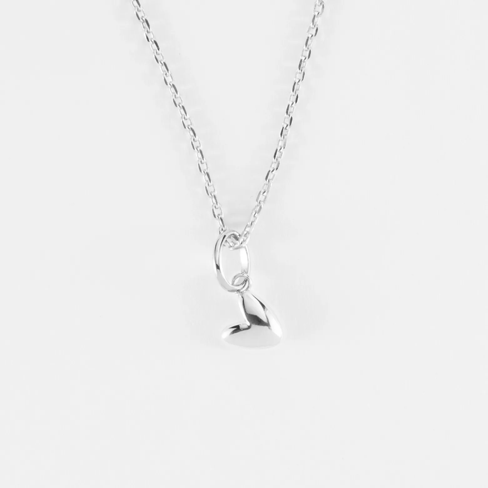 Pendentif petit coeur bombé argent 7 mm - HappyBulle x Atelier Wagram