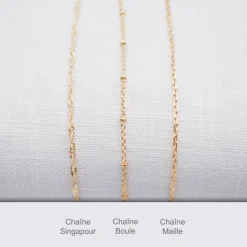 Pendentif plaqué or personnalisé médaille gravée nacre 19 mm