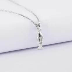 Pendentif poisson articulé argent 15 mm
